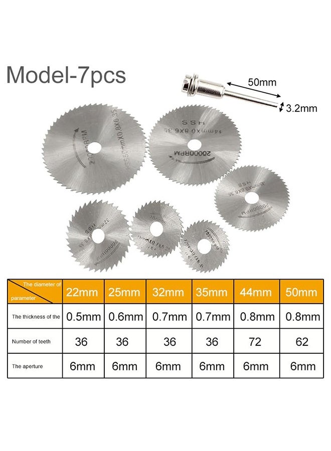 2 Sets of HSS Rotary Circular Saw Blades Cutting Discs, Wood Cutting Rotary Tool for Dremel Drills Rotary Mandrel - Image 3